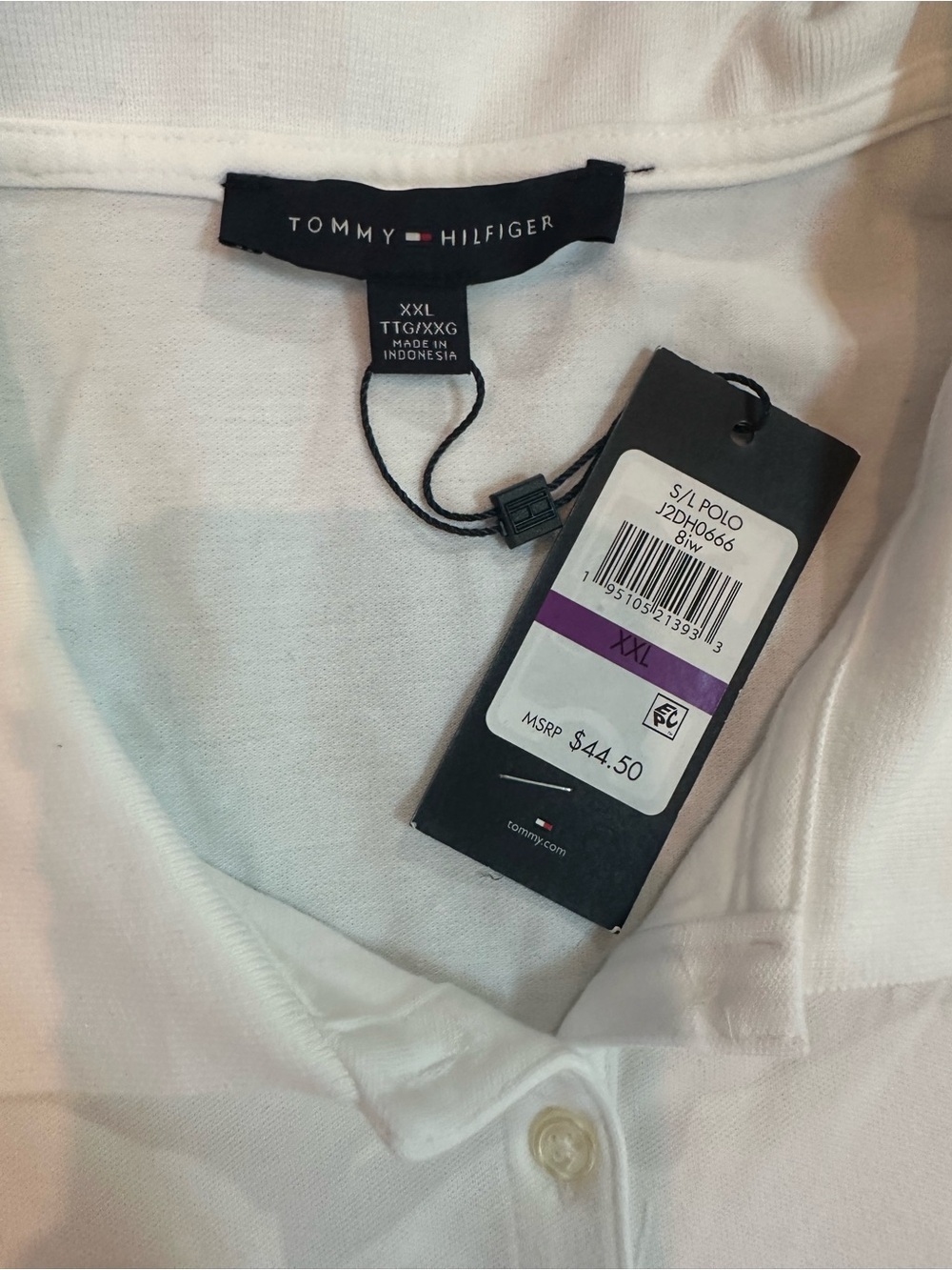 Tommy Hilfiger Classic White Polo Sleeveless